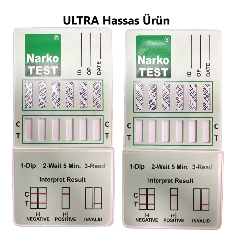 Hassas Panel (Narkotest SENSE) İdrarda Uyuşturucu 12  Spesifik Panel Testi